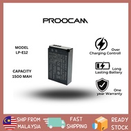 ready stock Proocam Canon LP-E12 Compatible Battery for Canon EOS M M2 M10 M50 M100