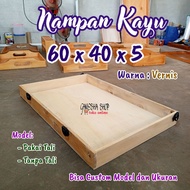 Wooden Serving Tray Large Wooden Tray/ Food Storage Box Size 60X40X5