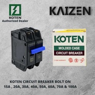 Koten Circuit Breaker Bolt-on 15 20 30 40 50 60 70 100 Amp 2pole