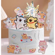 Maltese Line Dog Cake Topper Cake Decoration 线条狗蛋糕装饰