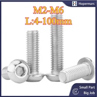 Hex Socket Cap Screw DIN912 | SUS 316 Stainless Steel Grade A4-70 | Skru Allen Key Screw M2/M2.5/M3/