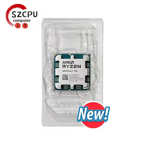 AMD Ryzen 7 7700 R7 7700 3.8 GHz 8-Core 16-Thread CPU 5NM L3=32M 100-000000592 Socket AM5 Tary New b