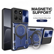 Shockproof Magnetic Holder Casing For Honor X6C X6b X6a 4G 2025 phone Cover For HonorX6b HonorX6C X6