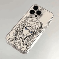 Line Draft Asuka QYJS Phone Case Suitable for IPhone 11 12 PRO 13 14 15 ProMax 16 E 17 AIR XR XSMAX 