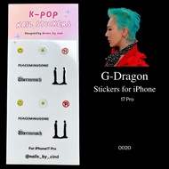 [K-pop Stickers] G-Dragon GD phone Sticker for phone decoration 17Pro 17Promax Phone accessories