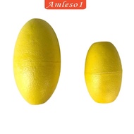 [Amleso1] 2 Pieces Small &amp; Large Yellow EVA Foam Kayak Canoe Anchor Float Buoy for