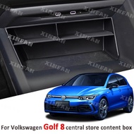Car Organizer Box for Volkswagen VW Golf MK8 Golf 8 2020 2021 2022 LHD Storage Box Central Console C