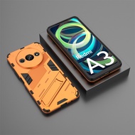 For Xiaomi Redmi A3 4G Case Magnetic Stand Armor Back Cover for Redmy Readmi Radmi Redme A3 RedmiA3 