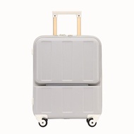 กระเป๋าเดินทาง Airway สำหรับผู้หญิง ความจุขนาดเล็ก 20 นิ้ว พร้อมฝาปิดด้านหน้า กระเป๋าเดินทางแบบเปิดด