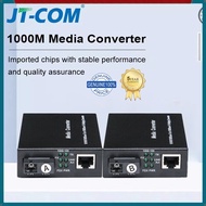 JT-COM A/B Gigabit Media Converter Single Mode Single Fibra Optica Ethernet Rj45  Switch Fiber Trans