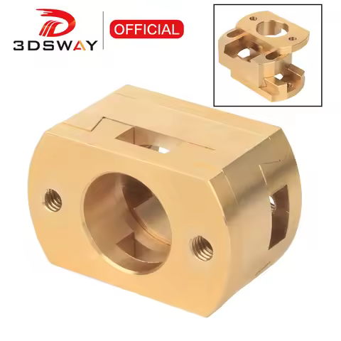 3DSWAY 18mm Oldham Coupling Ender 3 V2 CR10 CR10S Pro T8 Screw Coupler Z-Axis 8mm Brass Lead Screw H