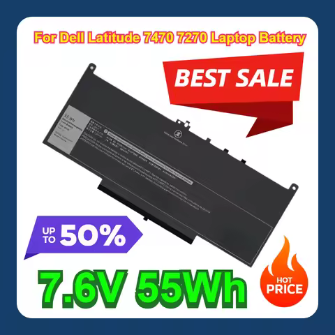 1W2Y2 0MC34Y MC34Y R1V85 242WD GG4FM WYWJ2 451-BBSX BBSY E7470 E7270 J60J5 Battery For Dell Latitude