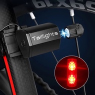 Self Powered Magnetic Induction Bicycle Light Bike Warning Lamp Waterproof Cycling Taillight Bike Rear Light Bike Accessories