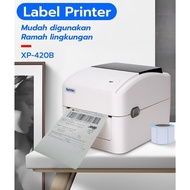 PRINTER LABEL THERMAL XP420B +BLUETOOTH+STICKER 150X100M