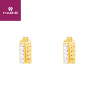 HABIB Oro Italia 916 Yellow and White Gold Earring GE73450922(YW)-BI