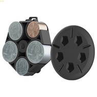 SISS Compact Coin Holder for Case for Car Change Organizer 5 Compartments Large Capacity for Holding