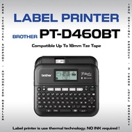 Brother P-Touch PT-D460BT Desktop Laminated Label Maker Printer USB Bluetooth TZe Tape 18mm Barcode