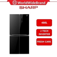 Sharp Multi Door Refrigerator SJF489GK 421 Litre Capacity J-Tech Inverter SJF489GK Peti Ais
