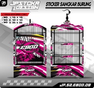 Sticker Decal Sangkar Burung - Stiker Dekal Kandang Ebod Kotak BnR Kosan EBOD JAYA ORIQ JAYA JP.S2 8