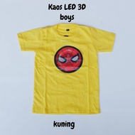 3D Superhero Kids LED T-Shirt size SML 3D Superhero LED T-Shirt/ LED Kids T-Shirt/