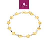 HABIB Oro Italia 916 Yellow and White Gold Bracelet GW41971222(YW)-BI