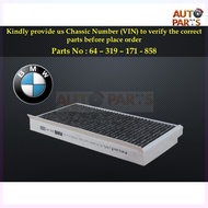 BMW - E60 E61 E63 E64 M54 N52 N54 N55 Cabin Air Filter 64-319-171-858