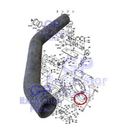 UH143 / UH12-7 HYDRAULIC EXCAVATOR ENGINE RADIATOR TANK BOTTOM WATER HOSE (4149373)