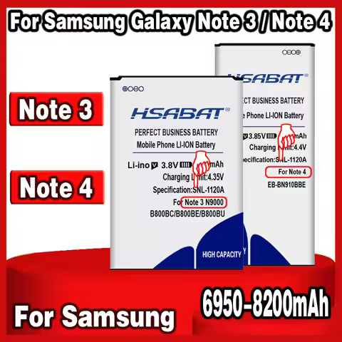 8200mAh Battery for Samsung Galaxy Note 4 3 Note3 Note4 N9000 N9005 N900A N900 N9002 N910H N910C N91
