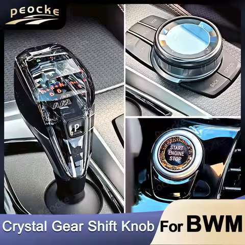 ​​​​Crystal Gear Shift Lever Handle for BMW G30 G31 G38 G32 G12 Gearbox Knob Kit X3 G01 X4 G02 iX3 G