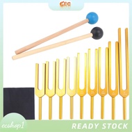 [ecshop1.ph] Tuning Forks Set 9Pcs 174/285/396/417/528/639/741/852/963Hz Tuning Fork, Sound Healing 