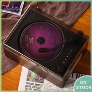 ✿cheerfulhigh✿ Retro CD Player Rechargeable Remote Control Home Sound Bluetooth5.0 Speaker Support C