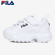 FILA Kids Disruptor 2 Shoes Toddler 3GM01093-100 White Sneakers (Size is Small, Buy 1 size bigger)