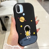 เคสสําห Xiaomi Redmi A1+ A2+ A1 Plus A2 Plus เคสโทรศัพท์มนุษย์อวกาศกลมและอ้วนเสื้อแจ็กเก็ตผ้านุ่ม
