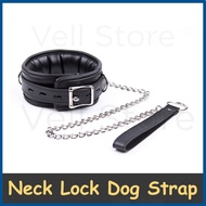 Vell Store SM Neck Dog Collar Belt Straps Bondage Leash BDSM Collar and Fetish Slave Choker Adult Sex Toy