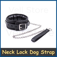 Vell Store SM Neck Dog Collar Belt Straps Bondage Leash BDSM Collar and Fetish Slave Choker Adult Se