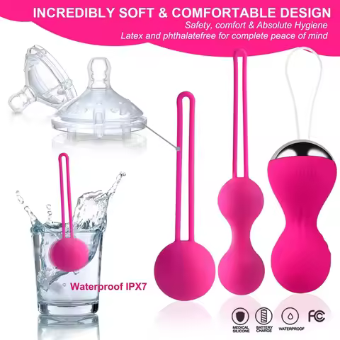 Silicone Vaginal Exercise Dumbbell Female Contraction and Tightening Postpartum Care Kegel Ball Pers