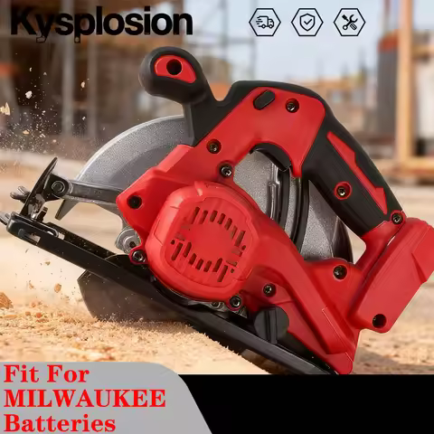 7 Inch 1400W Cordless Electric Circular Saw Saw Blade Adjustable Angle Cutting Woodworking For milwa
