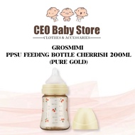 Grossmimi PPSU Feeding Bottle Cherrish 200ml pure gold