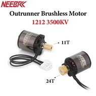 NEEBRC 1212 3500KV Outrunner Brushless Motor 11T 24T Gear For 1/18 1/24 TRX4M SCX24 FMS FCX18 FCX24 