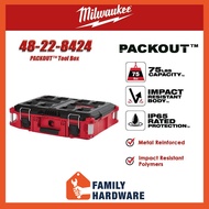 MILWAUKEE 48-22-8424 PACKOUT™ Compact Tool &amp; Accessory Box Storage Box Impact Resistant Body 48228424 PACKOUT