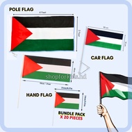 BENDERA PALESTIN HAND / POLE / CAR FLAG | Polyester Small Big Giant Palestine Flag Gaza