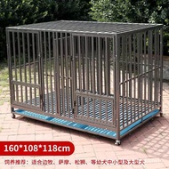 ‍🚢Dog Cage Bold Dog Cage Indoor with Toilet Medium-Sized Dog Separation Pet Cage Golden Retriever Household Dog Cage Lab