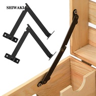 [Shiwaki] 4x Lid Support Hinges Cabinet Cupboard Door Folding Hinge Metal Kitchen Cupboard Support Hinge for Wooden Box Gift Box Suitcases