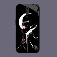 HK-5 Anime Uchiha Glass KACA Casing for OPPO Reno A9X A9 A5 2F F11 2Z 2019 2020 Pro