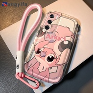 Cute Stitch Air Bag Cases For OPPO A5 Realme 14X C75X C75 C73 GT7 7T A3 Pro A93S A93 A73 A72 A56 A55