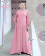 Gamis CRINGKEL BORDIR LYRA BY ALFARO maxi dress kringkel baju wanita ootd lebaran hari raya fashion
