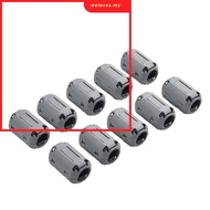 【WELV】10 Pack Ferrite Ring Core Grey Clip-On Ferrite Core Noise Suppressor Cable Clips