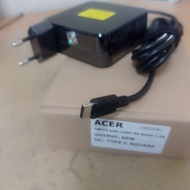 Original Charger Adaptor 65W Laptop Acer Aspire 5 Spin 14 A5SP14 A5SP14-51MTN 20V 3.25A Type-C squar