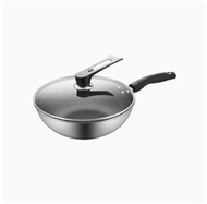 Wok   non-stick wok household 304 stainless steel wok