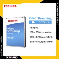 Toshiba 1TB | 2TB | 3TB | 4TB V300 3.5" Internal SATA Hard Disk Video Streaming Internal HDD